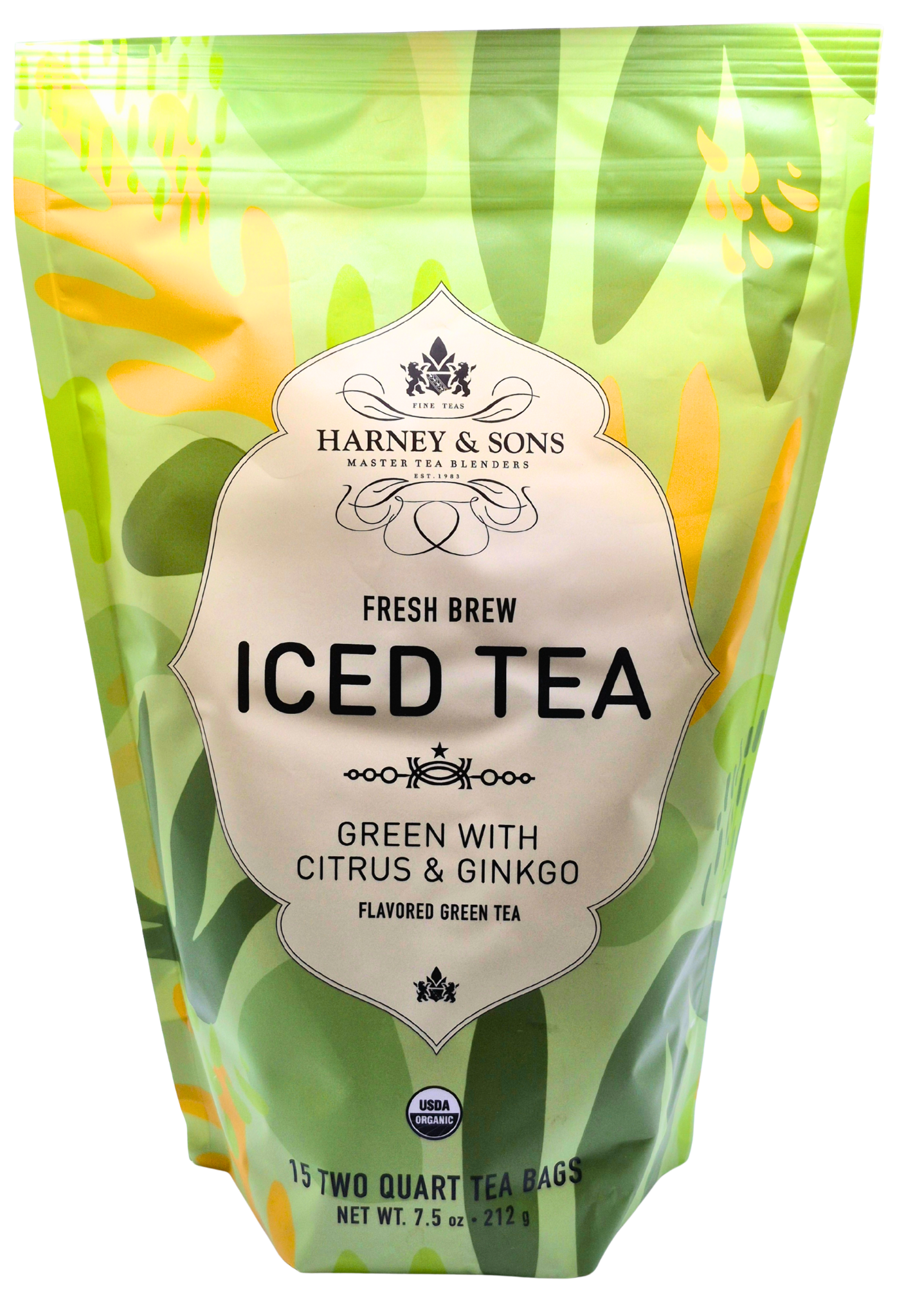 Iced Tea Organic Green with Citrus and Ginkgo (large bag)