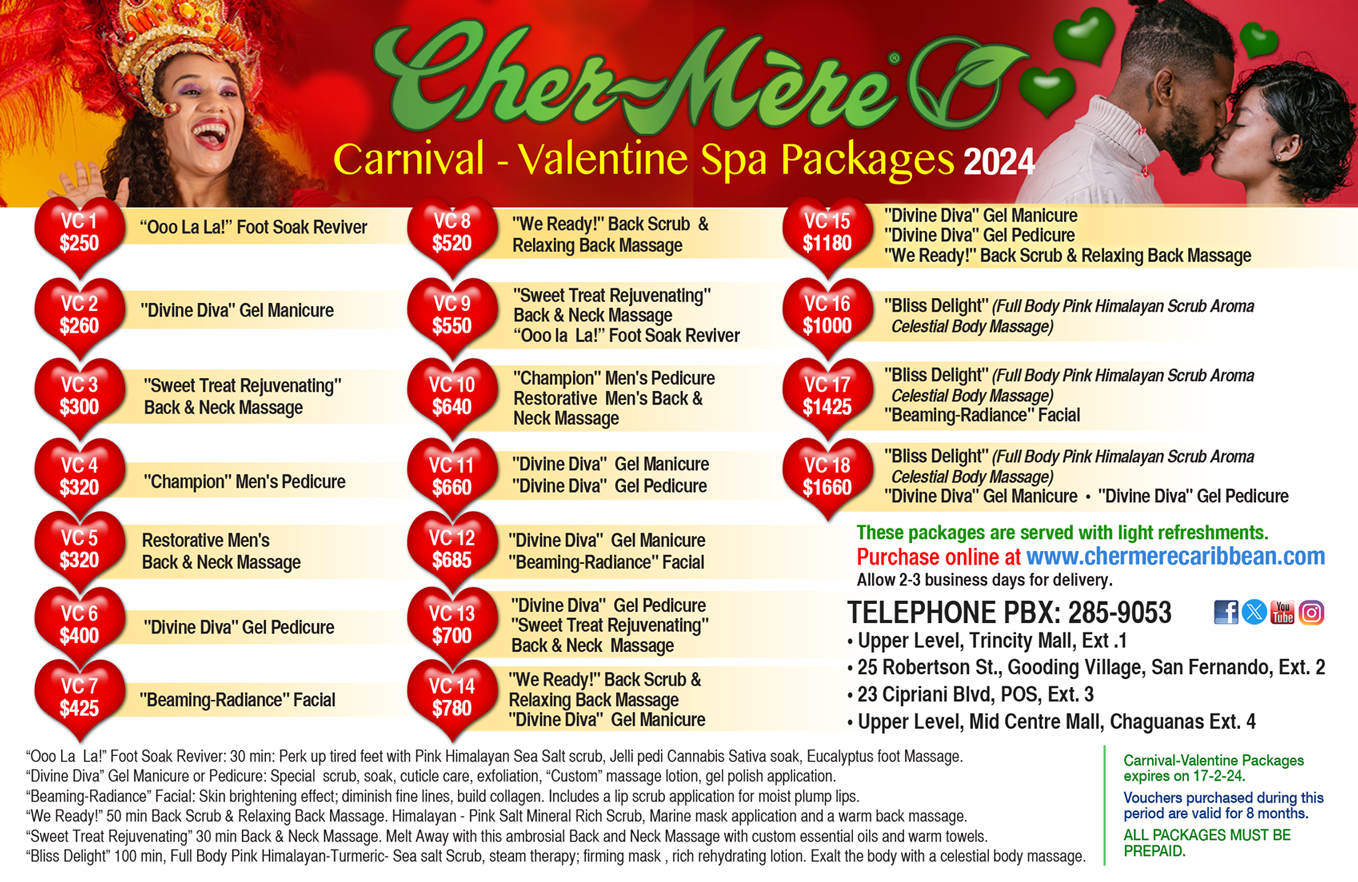 Carnival to Valentine Spa Packages 2024