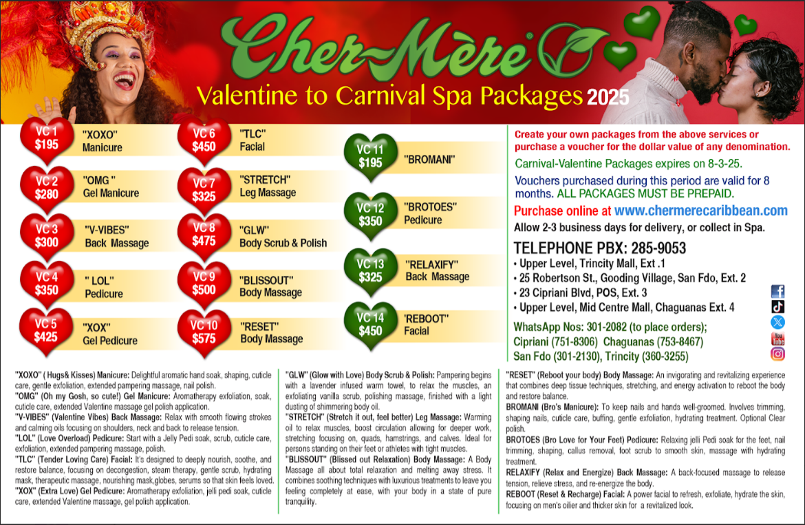 Valentine to Carnival Spa Packages 2025