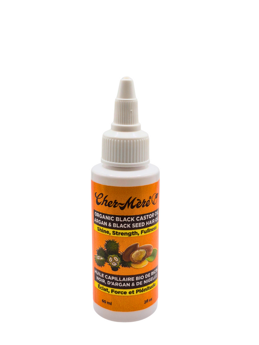 Organic Black Castor, Argan and Black Seed Hair Oil