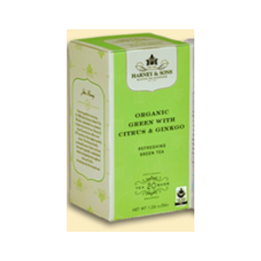 Organic Green Tea with Citrus and Gingko (box)
